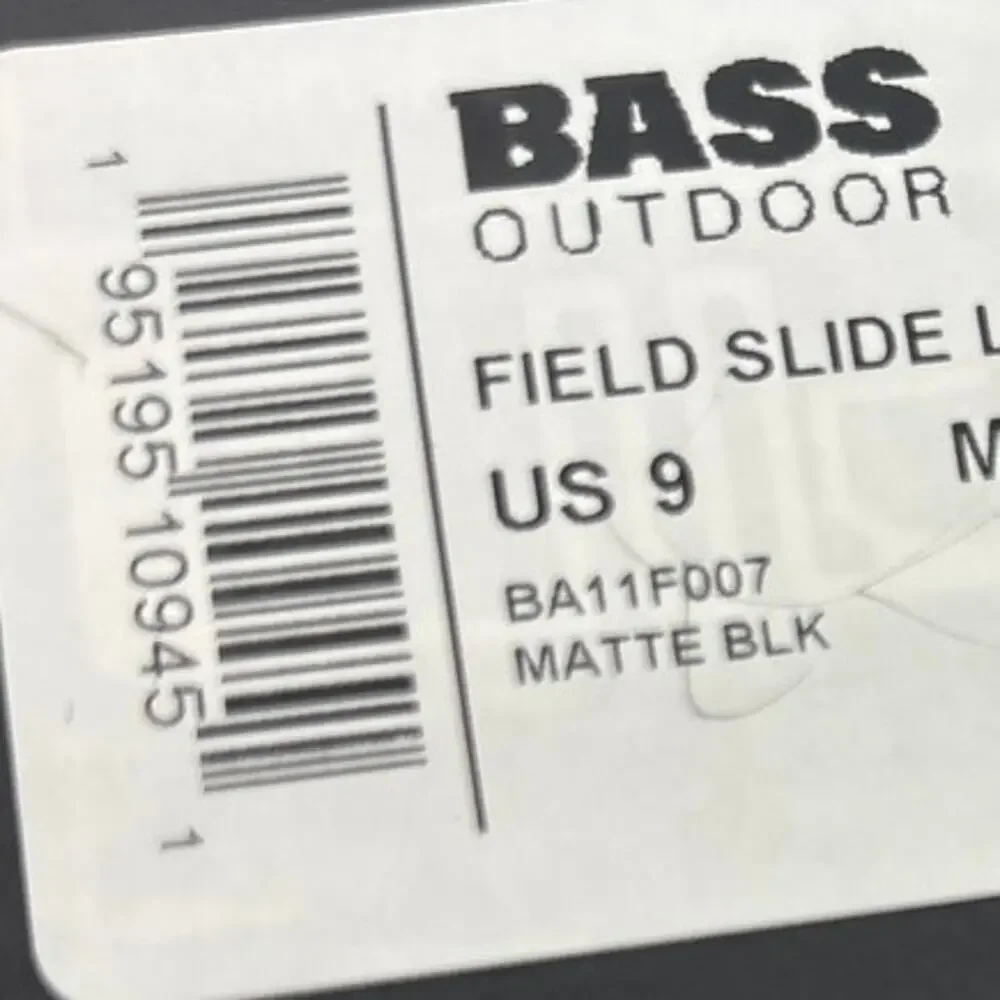 Bass Field Slide Sherpa Lined Slipper - Unisex Mens 8 / Womens 9 NEW